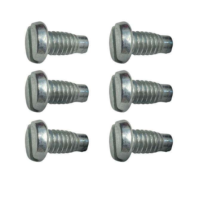 Redline Restomotive® 1958-1982 Chevrolet Corvette Headlight Bulb Retainer Ring Screws, 6 Piece