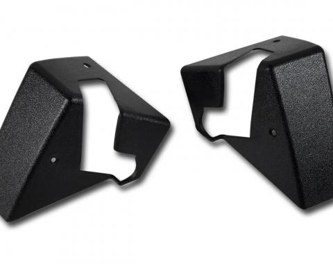 Corvette Top Storage Bracket Covers, Black, 1989-1996