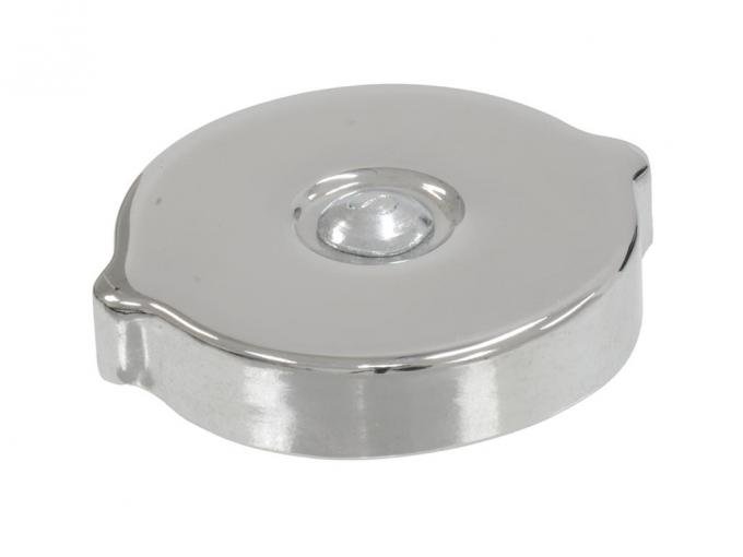 Camaro Oil Filler Tube Cap, 302 & 350ci, Chrome, 1967-1968