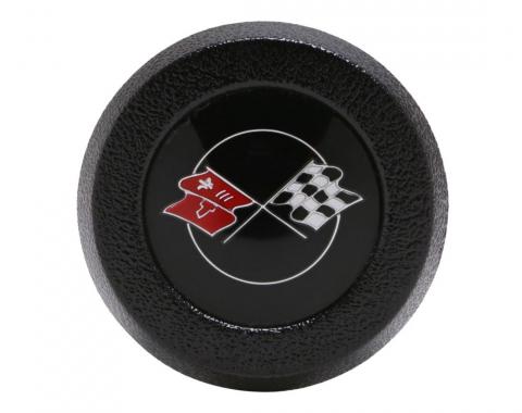 Trim Parts 1969-75 Chevrolet Corvette Black Horn Button W/O Tilt/Telescopic Steering, Each 5073A