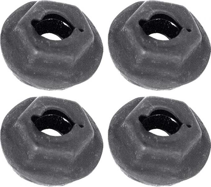 Redline Restomotive® 1964-1996 Chevrolet Corvette Emblem Nuts, 3/16" Stud Size with Sealer