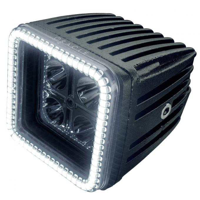 Oracle Lighting Off-Road 3 in. 20W Square LED Spotlight with White Halo 5777-001