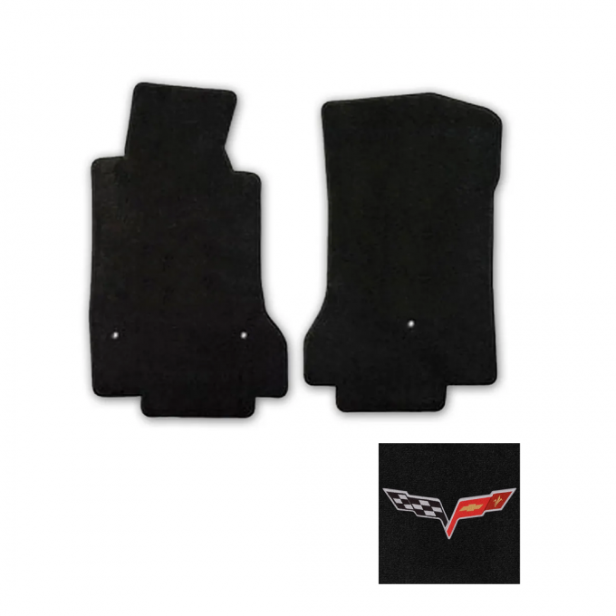 Corvette Cargo Mat, Red with C6 Applq Convertible, 2005-2010