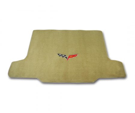 Corvette Cargo Mat, Cashmere with C6 Applq Convertible, 2005-2010