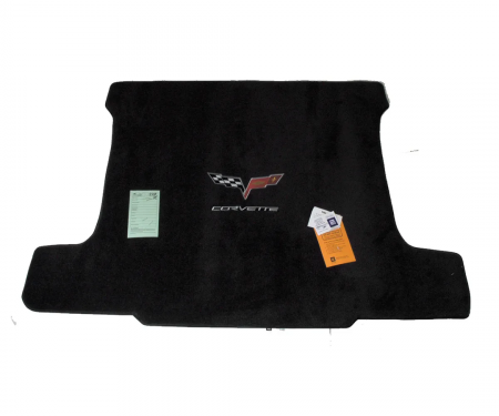 Corvette Cargo Mat, Red with C6 Logo & Script, 2005-2010