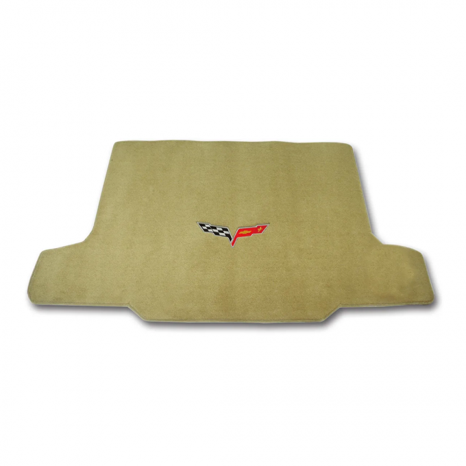 Corvette Cargo Mat, Cashmere with C6 Applq Convertible, 2005-2010