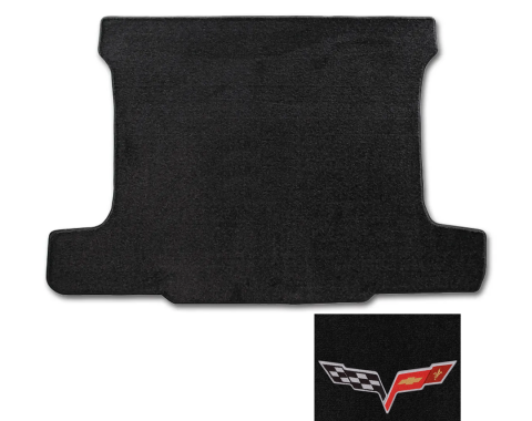 Corvette Cargo Mat, Red with C6 Applq Coupe, 2005-2010