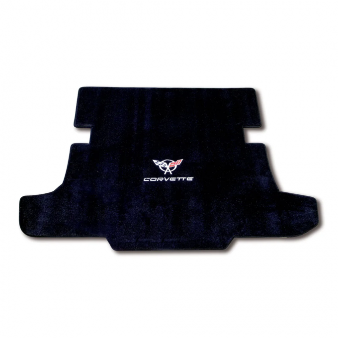 Corvette Cargo Mat, Blk with Slvr Dble Logo Coupe, 1997-2004