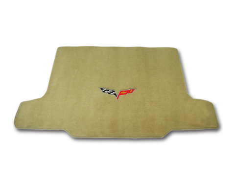 Corvette Cargo Mat, Cashmere with C6 Applq Convertible, 2005-2010