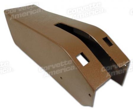 Corvette Park Brake Console, Power Windows, 1969-1976 | Dark Saddle (23), 1973