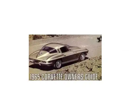 Corvette Owners Manual, 1965