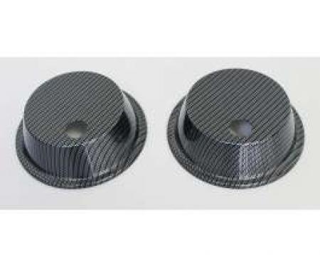 Corvette Headlight Actuator Covers, Carbon Fiber, 1968-1982