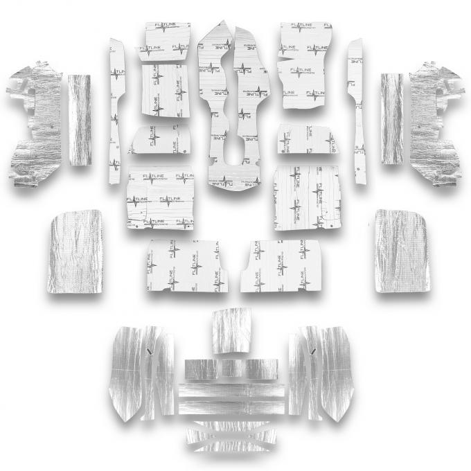 Flatline Barriers 1976-82 Corvette T-Top w/Metal Floor Full Insulation and Sound Dampening Kit TABV7018