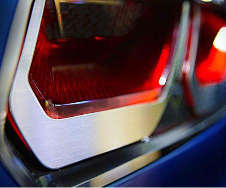 2014-2019 C7 Z06/Grand Sport -Tail Light Bezel Trim w/Etched Emblem 8Pc - Stainless Steel 052047