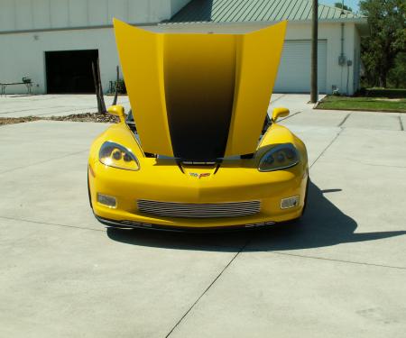 American Car Craft 2005-2013 Chevrolet Corvette Hood Graphic Fade Large Z06 042031