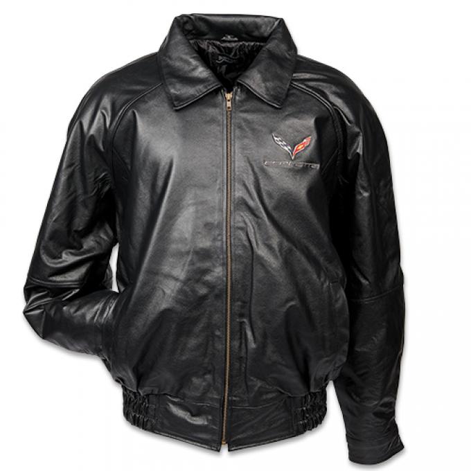 C7 Corvette Textured Lamb Leather Jacket