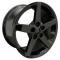 Corvette 17 X 8.5 C6 Style Reproduction Wheel, Black, 1988-2004