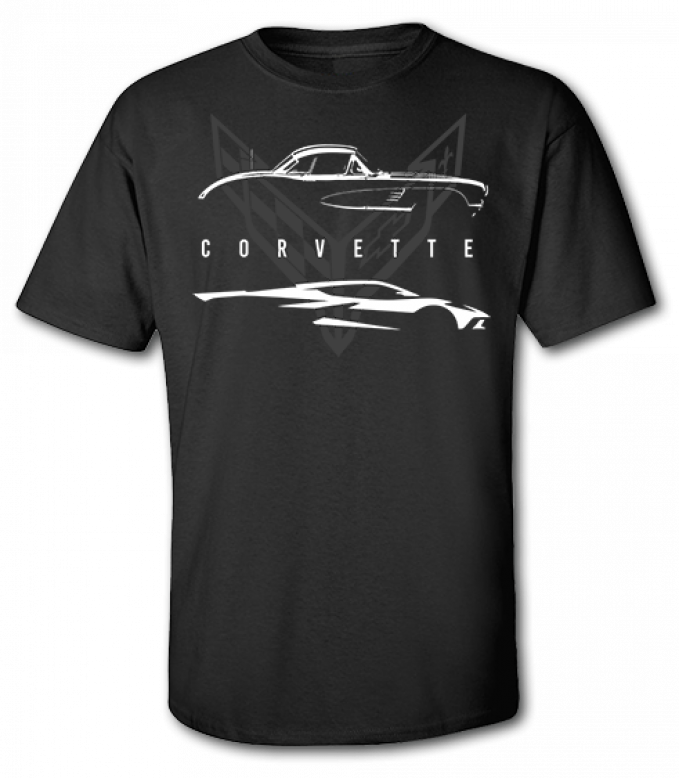 Corvette Classic & Current Black T-shirt