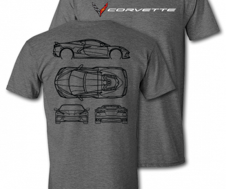 Corvette Engineer T-shirt, Deep Heather