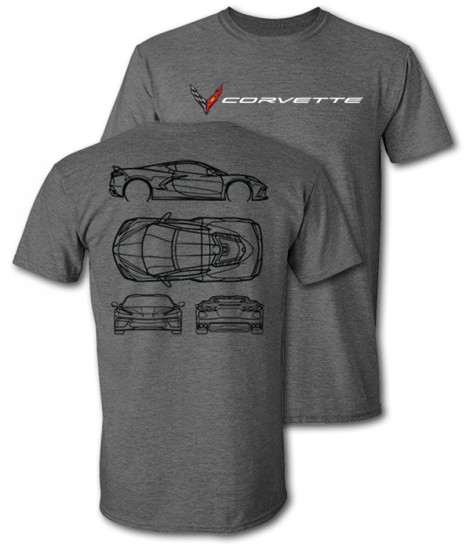 Corvette Engineer T-shirt, Deep Heather