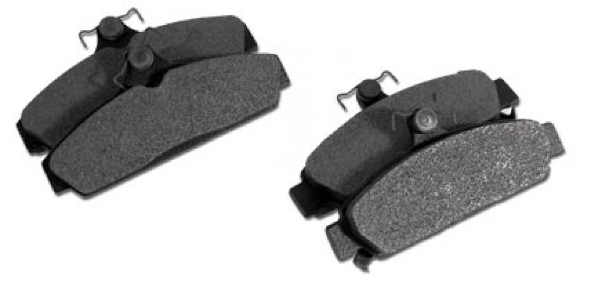 Corvette Brake Pads, Front Axle Set, Semi-metallic, 1984-1987