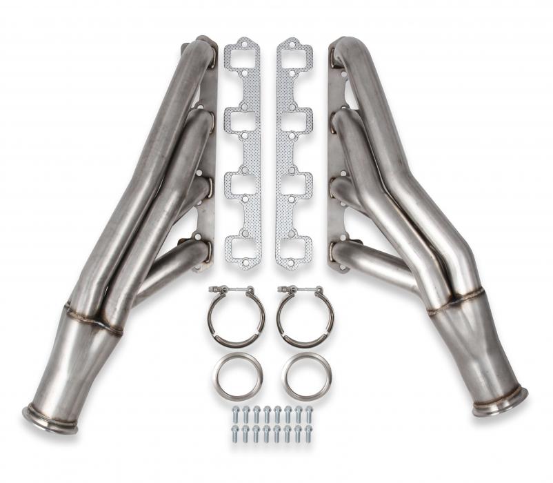 FlowTech Small Block Ford Turbo Headers, Natural 304 Stainless