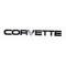 Corvette C4 Painted Rear Bumper Emblem, 1984-1990