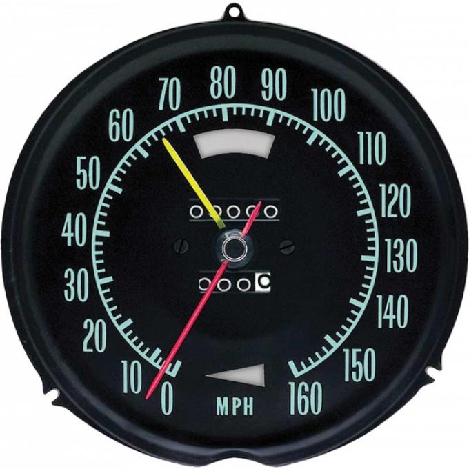 Corvette Speedometer, with Speed Warning, 1968-1969