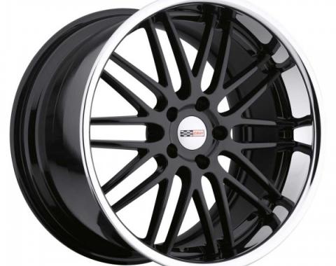 Corvette Wheel, Cray Hawk 19x10'' Gloss Black With Chrome Stainless Lip, 2014-2015