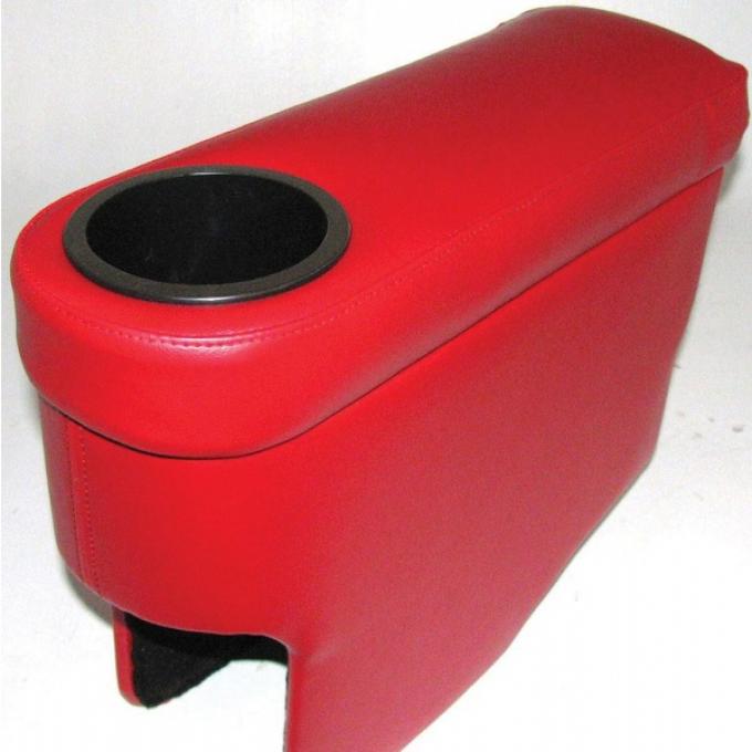 Corvette Center Console, Custom, With Cup Holder, Saddle, 1963-1964