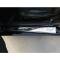 Corvette Sill Plates, Door, 50th Anniversary Logo, Chrome Plated Billet Aluminum, 1997-2004