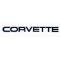 Corvette C4 Painted Rear Bumper Emblem, 1984-1990