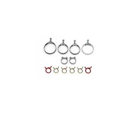 Corvette Radiator/Heater Hose Clamp Kit, With 427ci & Air Conditioning, 1966-1967