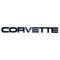 Corvette C4 Painted Rear Bumper Emblem, 1984-1990