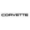 Corvette C4 Painted Rear Bumper Emblem, 1984-1990