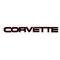 Corvette C4 Painted Rear Bumper Emblem, 1984-1990