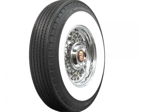 Corevtte Tire, Original Appearance, Radial Construction, 7.60 x 15" With 3-1/4" Whitewall, 1953-1961