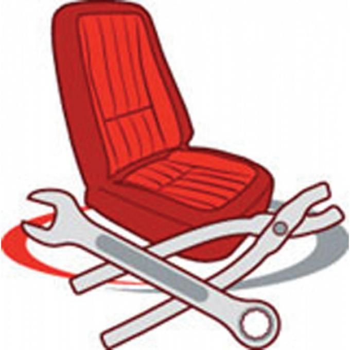 Corvette Service, Seat Cover Installation, Standard Seat, 1984-1996