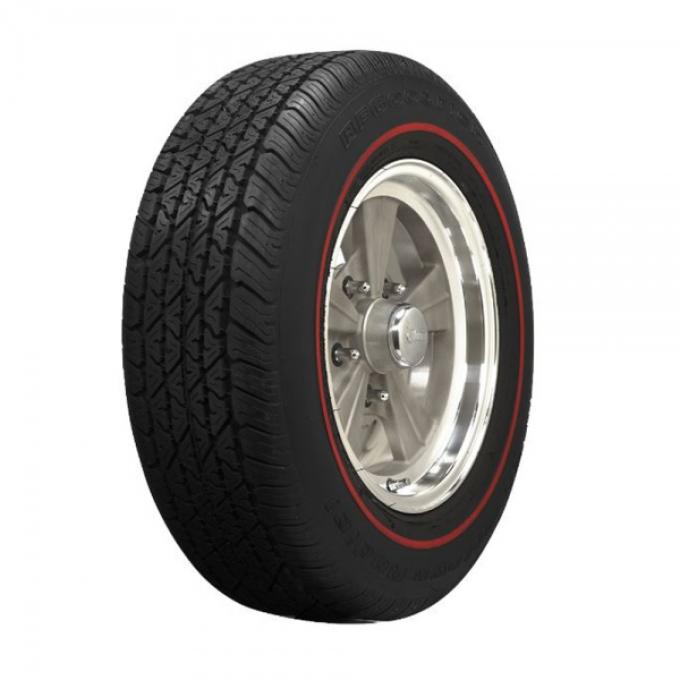 Corvette Tire, P215/70R15, Radial, Red Line, 1968-1969