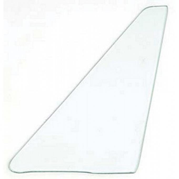 Corvette Vent Glass, Non Date-Coded, Convertible, Clear, Right, 1963-1967