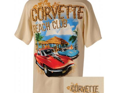 Corvette T-Shirt, Men's, Corvette C2 Beach Club