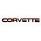 Corvette C4 Painted Rear Bumper Emblem, 1984-1990