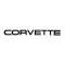 Corvette C4 Painted Rear Bumper Emblem, 1984-1990