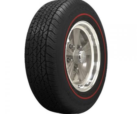 Corvette Tire, P215/70R15, Radial, Red Line, 1968-1969