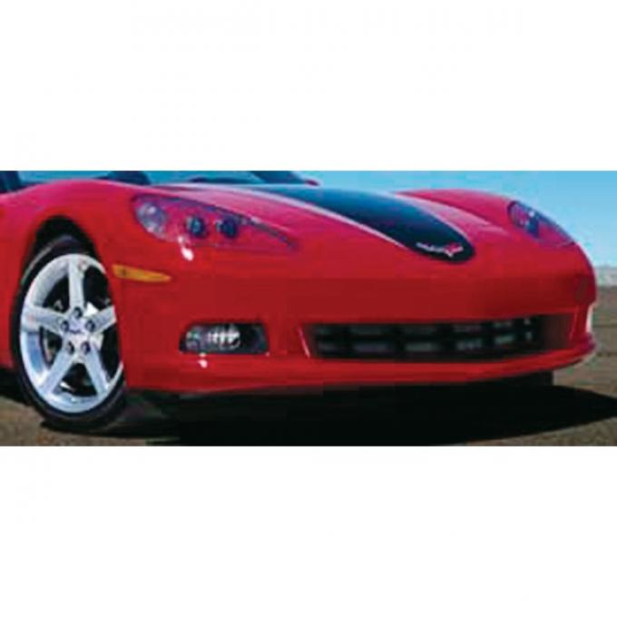 Corvette Hood Decal Package, Convertible, Silver With BlackAccent, Racing Stripe, 2005-2013