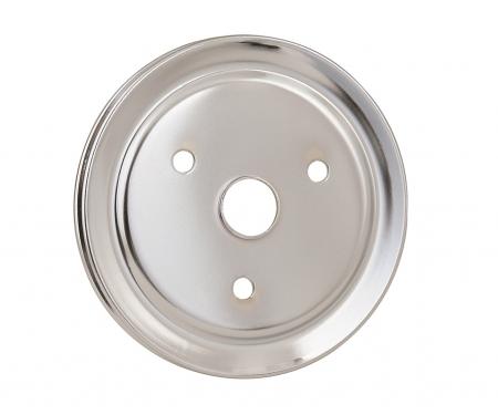 Mr. Gasket Crankshaft Pulley, Chrome, Single Groove 4972