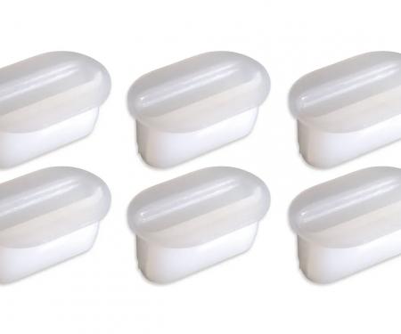 Redline Restomotive® 1977-1972 Chevrolet Corvette Console Side Panel Screw Inserts, 6 Piece Set