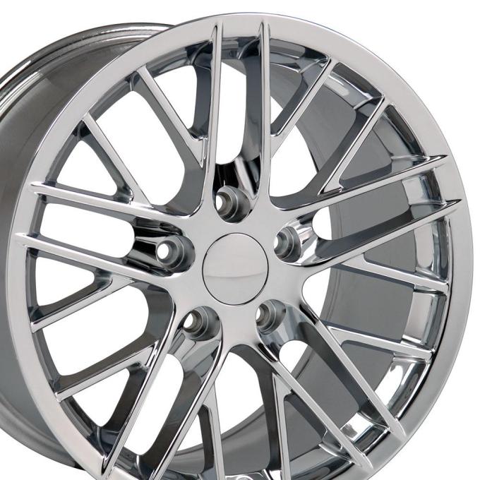 OE Replica Wheels CV08B - 18" Replica Wheel CV08B Fits Chevrolet Corvette - C6 ZR1 Rim 18x8.5 Chrome Wheel CV08B-18085-5475-56C