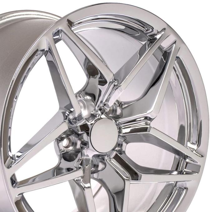 OE Replica Wheels CV31 - 18" Replica Wheel CV31 Fits Chevrolet Corvette - C7 ZR1 Rim 18x10.5 Chrome Wheel CV31-18105-5475-56C