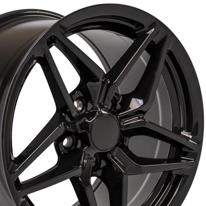 OE Replica Wheels CV31 - 17" Replica Wheel CV31 Fits Chevrolet Corvette - C7 ZR1 Rim 17x9.5 Black Wheel CV31-17095-5475-56B